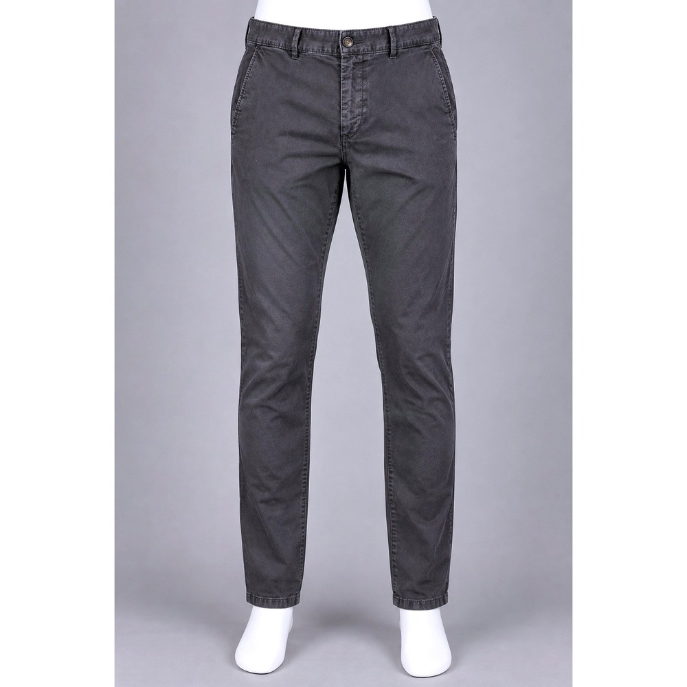 Hugo Boss Chino Slim Pants Mens 36/34 Charcoal Gray Excellent Stretch Cotton